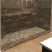 2-Panel Clamps Frameless Shower Enclosure Brushed Nickel